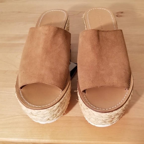 ZARA WOMAN | TAN SUEDE BRAIDED PLATFORM, SIZE 41 - Picture 2 of 6